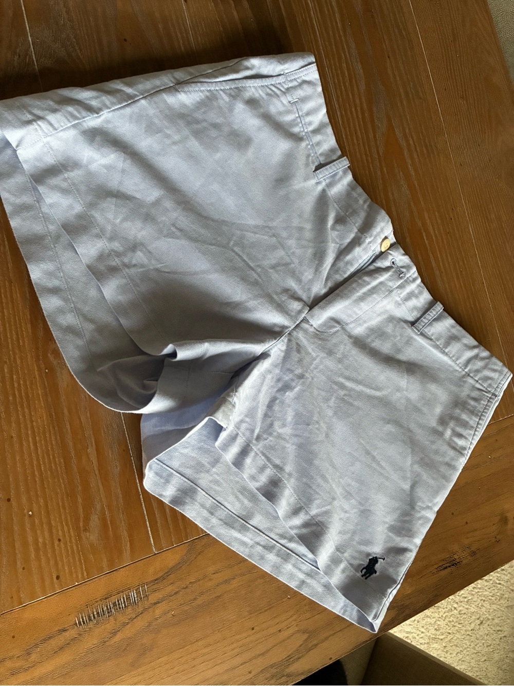 Light Blue Casual Shorts